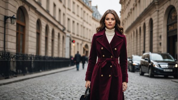 Découvrez le manteau velours femme pour une élégance hivernale